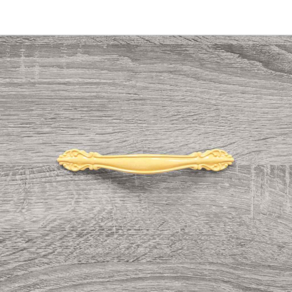 Klupa za cipele siva boja hrasta 102x35x55 cm konstruirano drvo