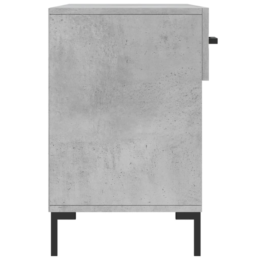 Klupa za cipele siva boja betona 102x35x55 cm konstruirano drvo