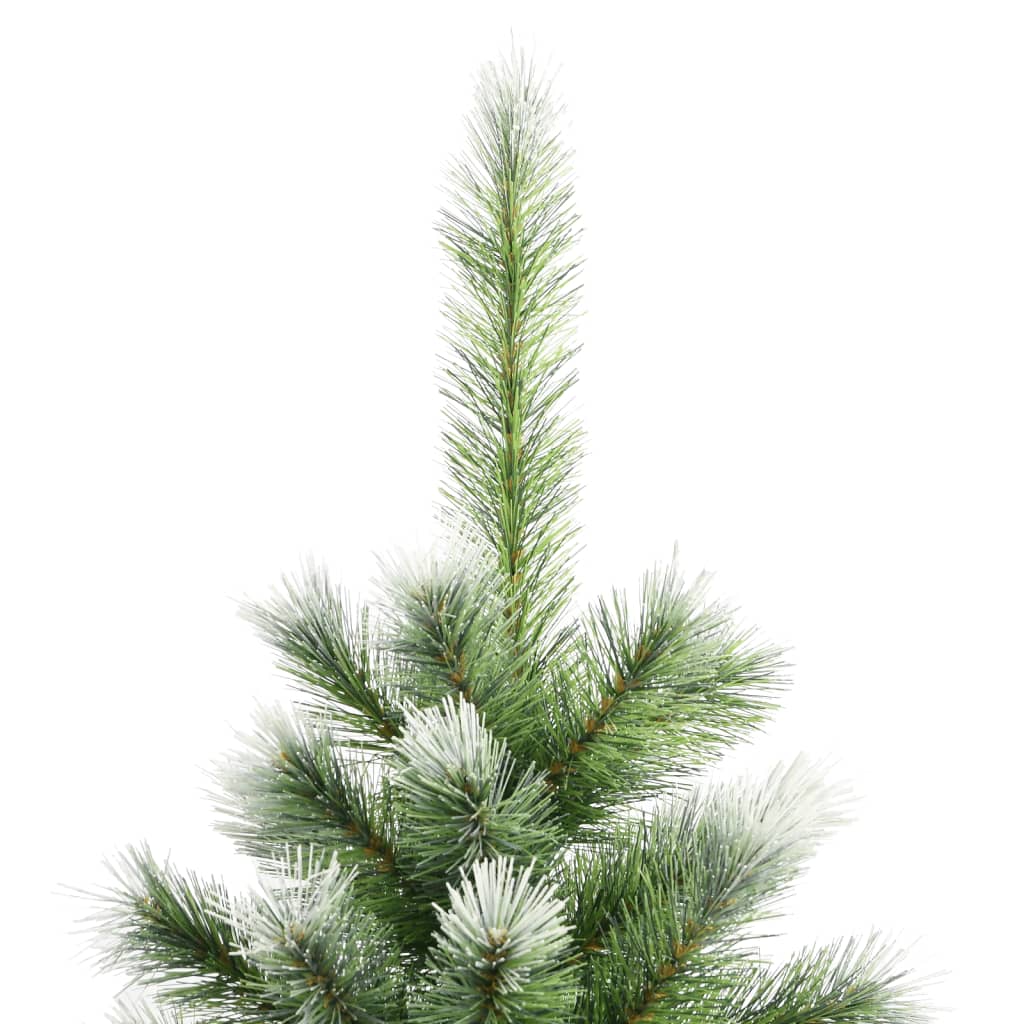 Umjetno božićno drvce sa šarkama i snijegom 210 cm