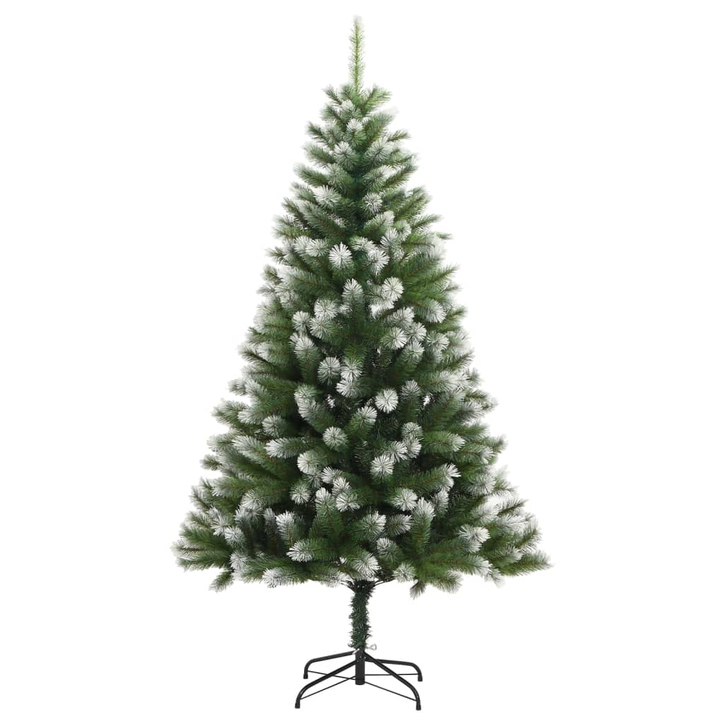 Umjetno božićno drvce sa šarkama i snijegom 240 cm