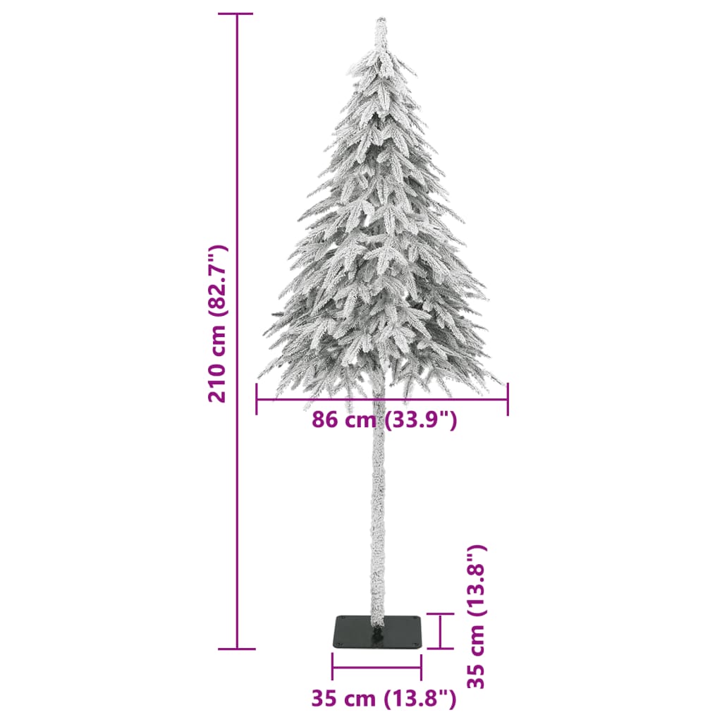 Umjetno božićno drvce sa snijegom 210 cm