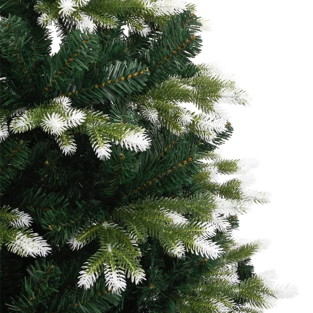 Umjetno božićno drvce sa šarkama i snijegom 210 cm
