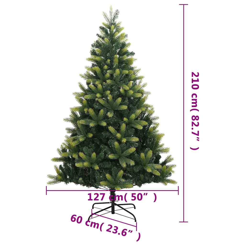 Umjetno božićno drvce sa šarkama i stalkom 210 cm