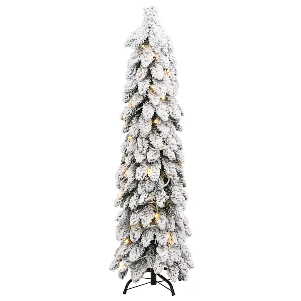 Umjetno osvijetljeno božićno drvce sa 80 LED i snijegom 150 cm