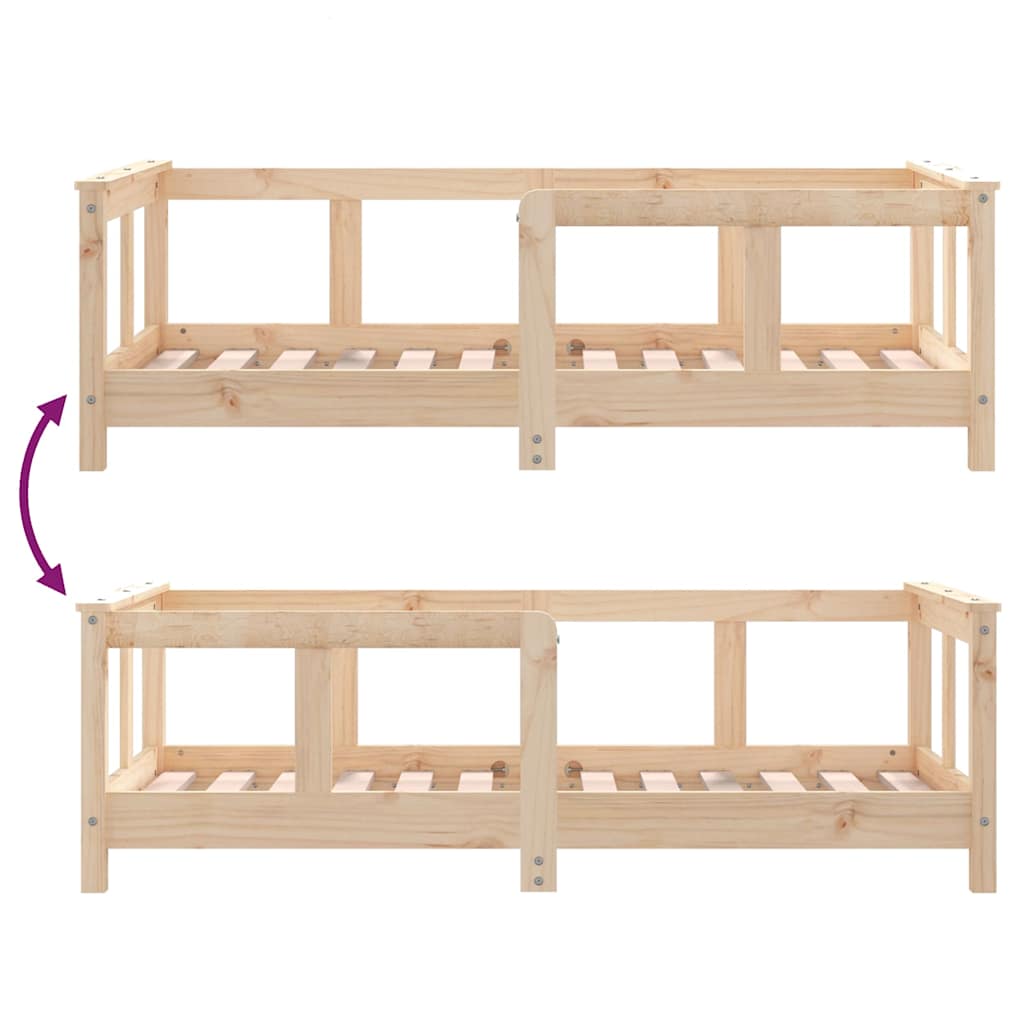 Okvir za dječji krevet 70 x 140 cm od masivne borovine