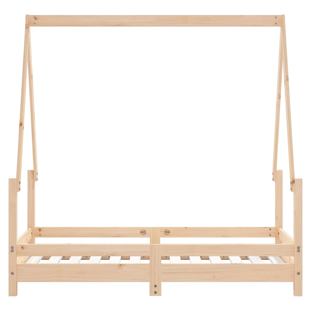 Okvir za dječji krevet 70 x 140 cm od masivne borovine