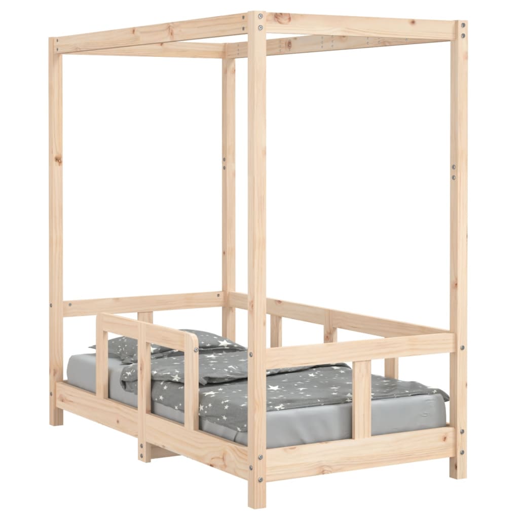 Okvir za dječji krevet 70 x 140 cm od masivne borovine