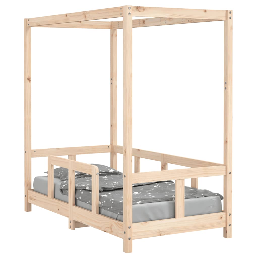 Okvir za dječji krevet 70 x 140 cm od masivne borovine