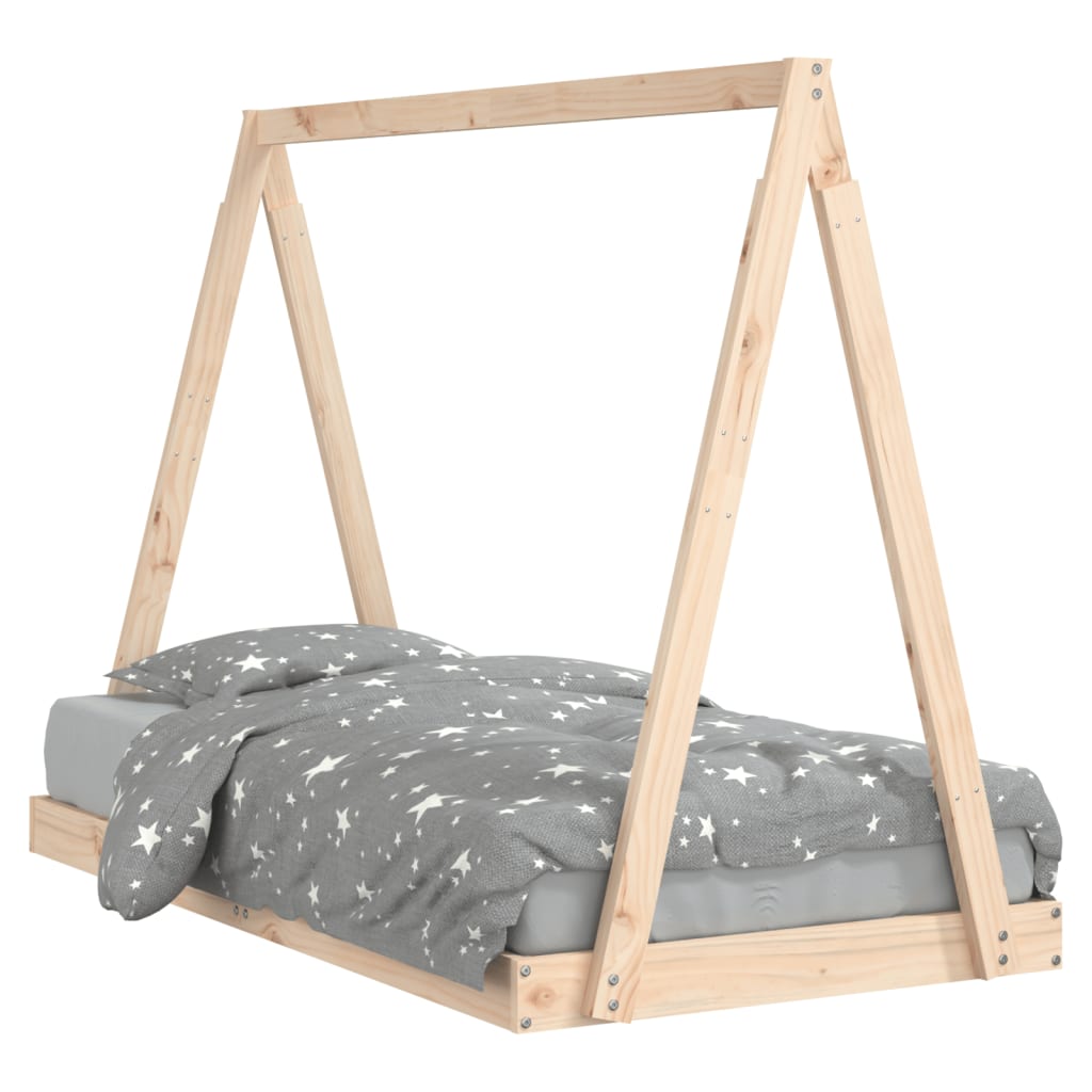 Okvir za dječji krevet 80 x 160 cm od masivne borovine