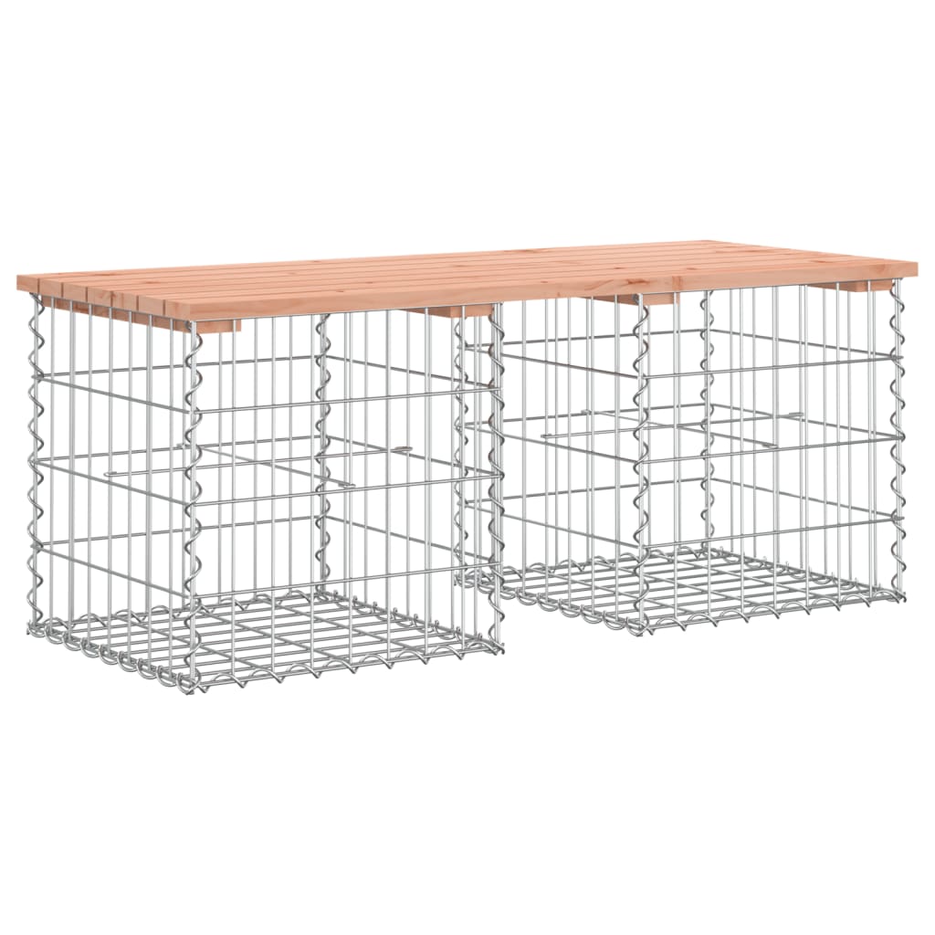 Vrtna klupa s gabionskim dizajnom 103x44x42 cm drvo duglazije