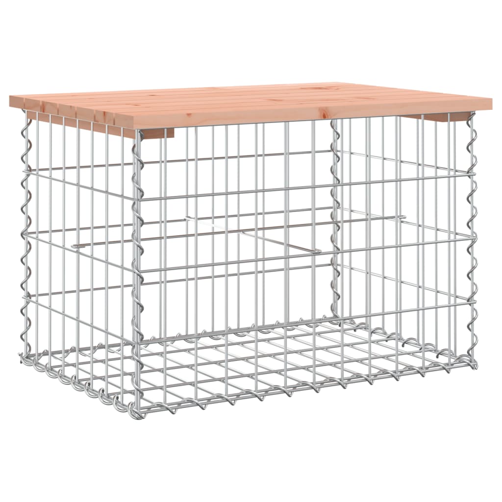 Vrtna klupa s gabionskim dizajnom 63x44x42 cm drvo duglazije