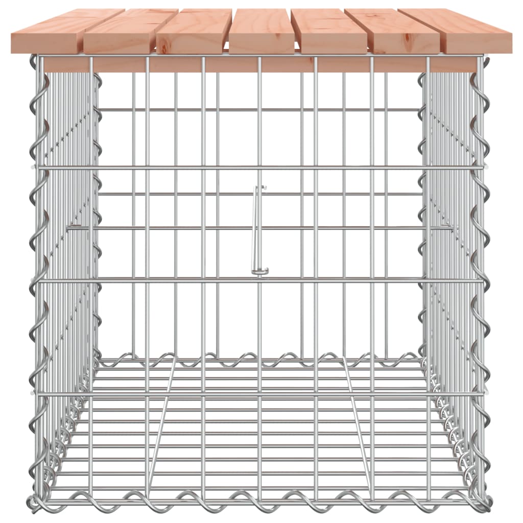 Vrtna klupa s gabionskim dizajnom 63x44x42 cm drvo duglazije