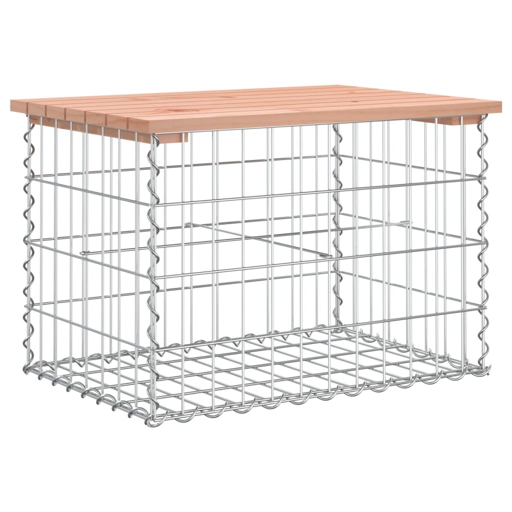 Vrtna klupa s gabionskim dizajnom 63x44x42 cm drvo duglazije