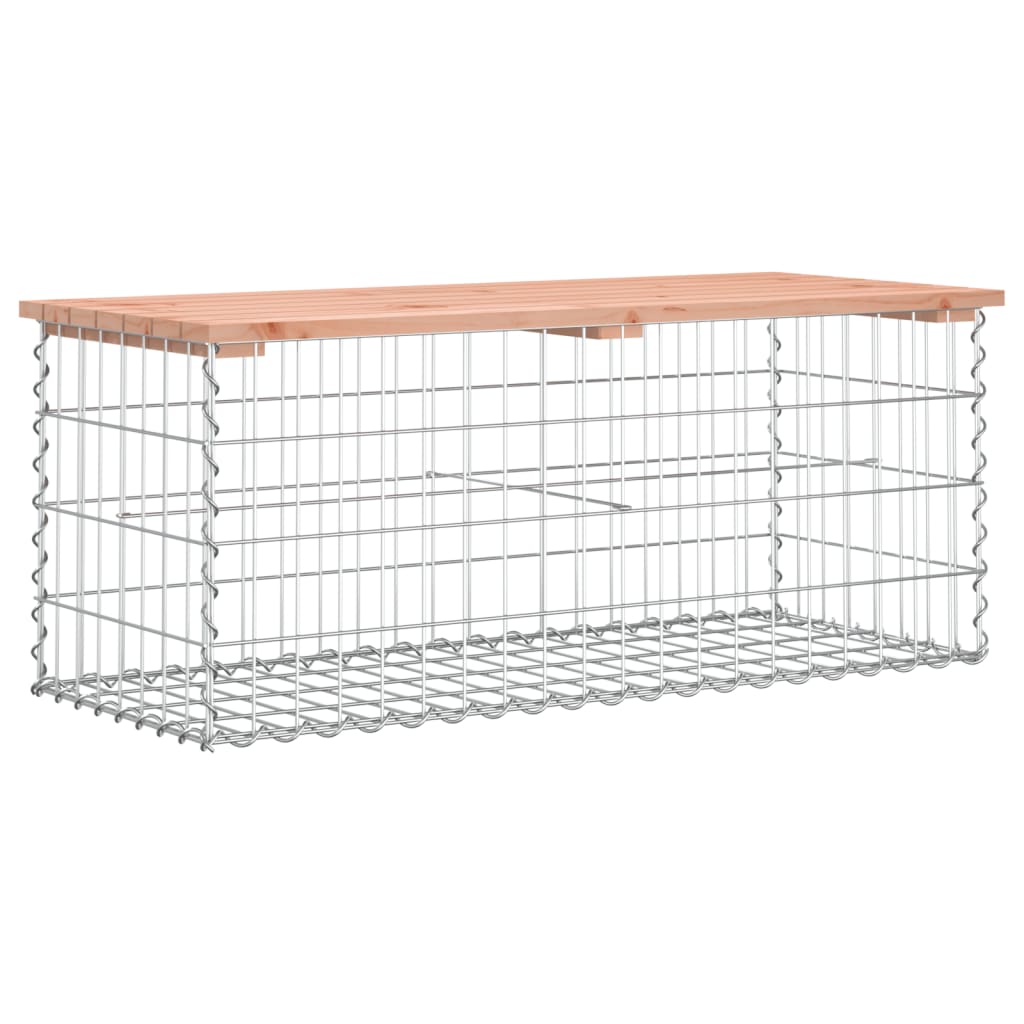 Vrtna klupa s gabionskim dizajnom 103x44x42 cm drvo duglazije