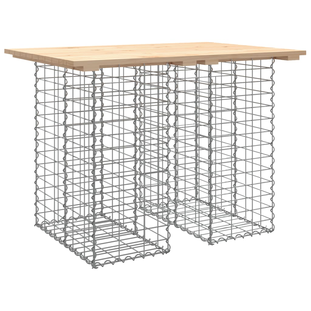Vrtni stol Gabion dizajn 100x70x72 cm Masivno drvo Bor