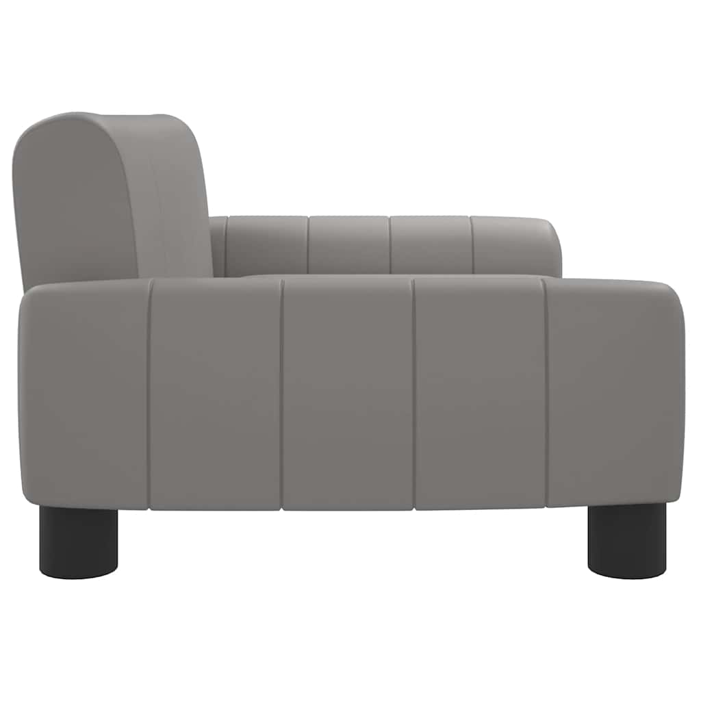 Dječja fotelja Siva 70 x 45 x 30 cm Umjetna koža