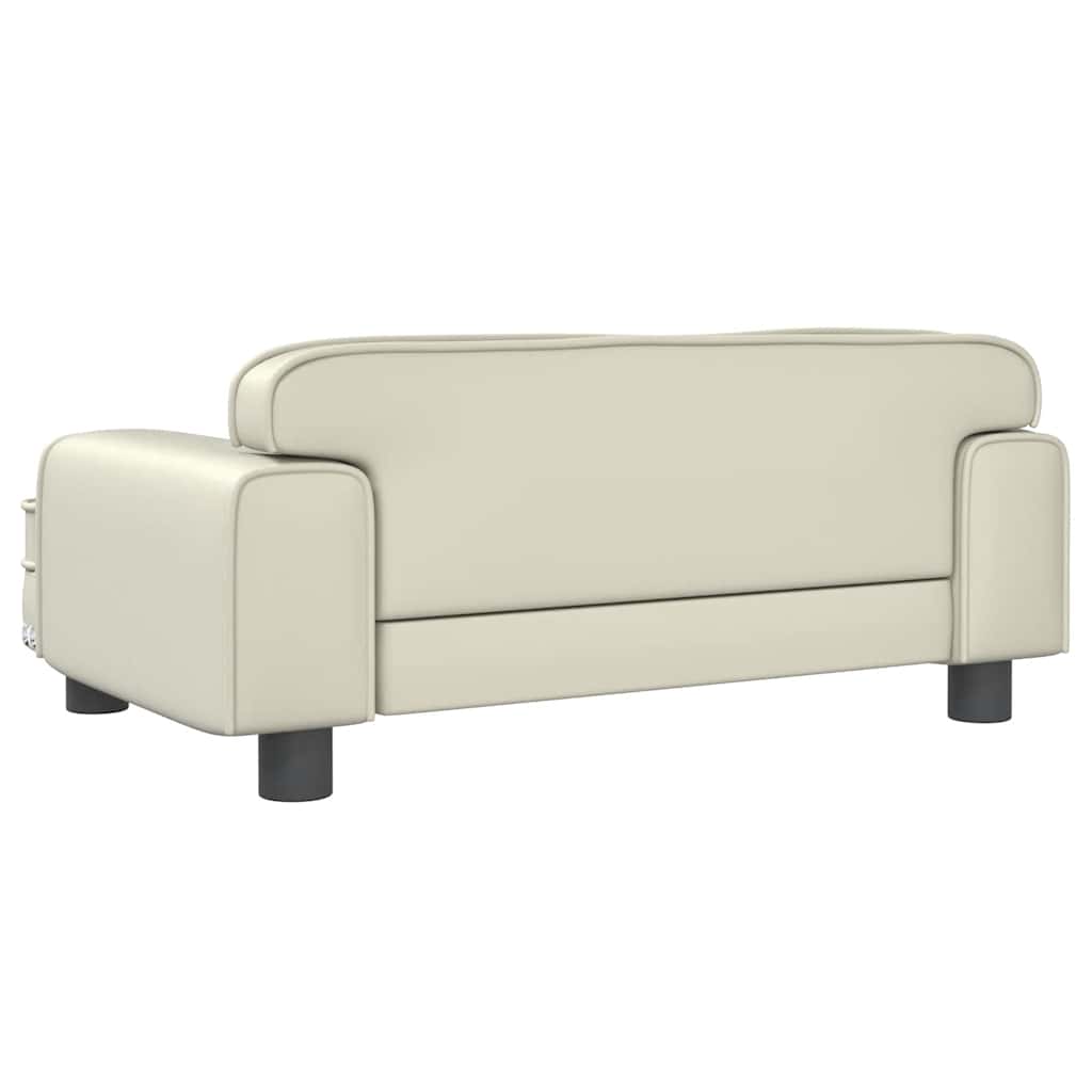 Dječja fotelja krem 70 x 45 x 30 cm Umjetna koža