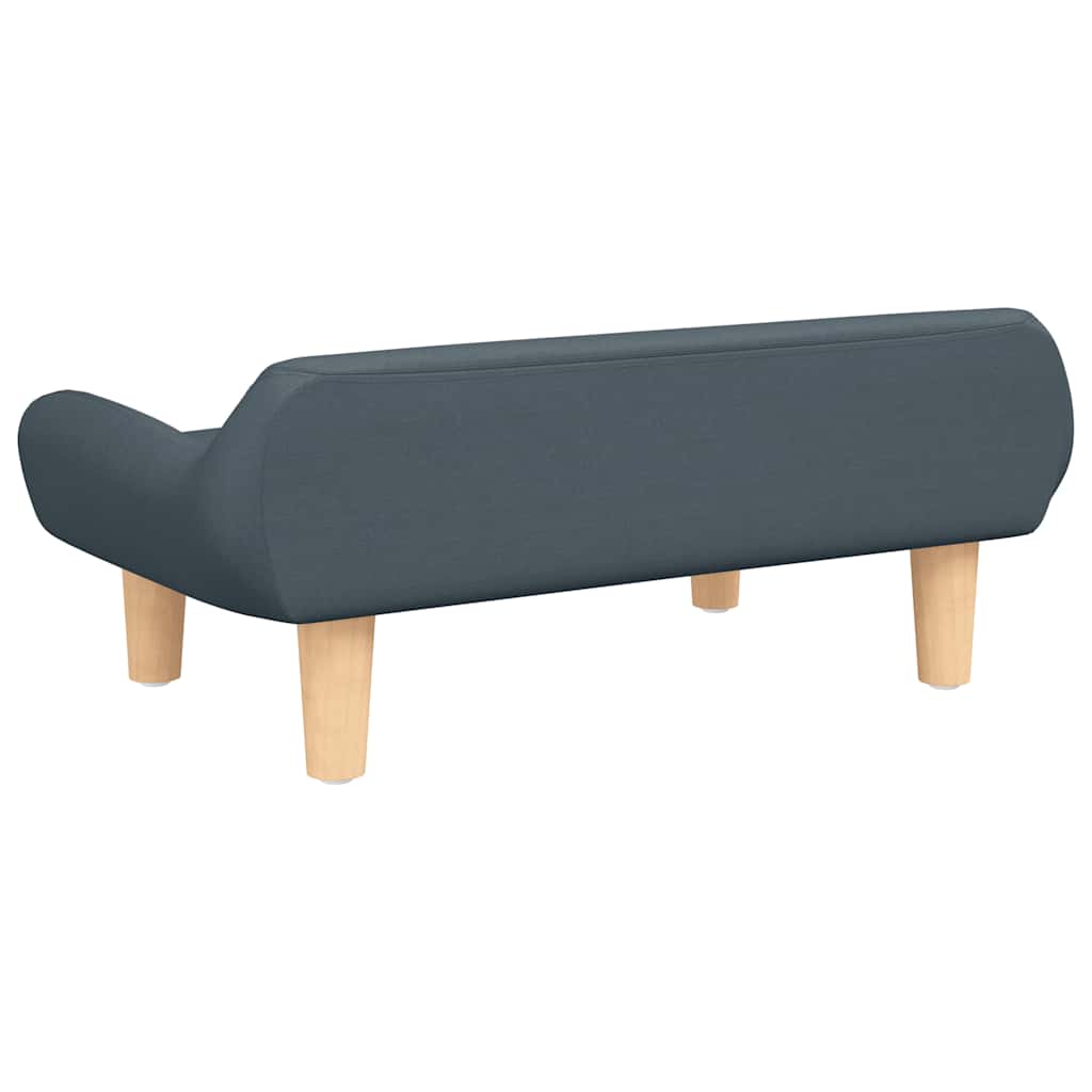 Dječja sofa tamnosiva 70x40x24 cm tkanina