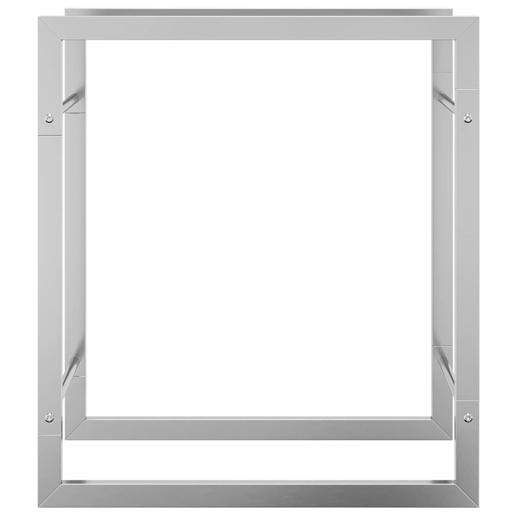 Stalak za drva za ogrjev 50 x 28 x 56 cm od nehrđajućeg čelika