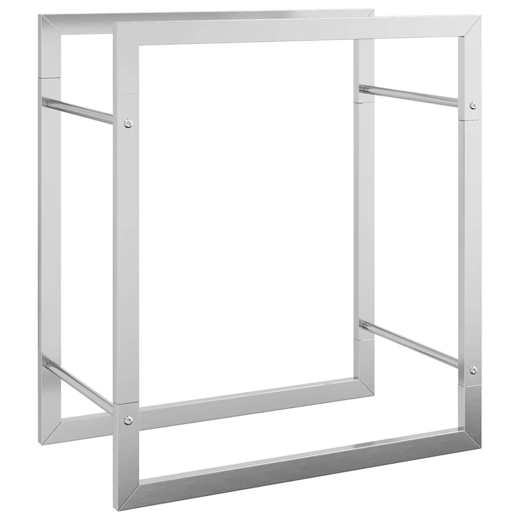 Stalak za drva za ogrjev 50 x 28 x 56 cm od nehrđajućeg čelika