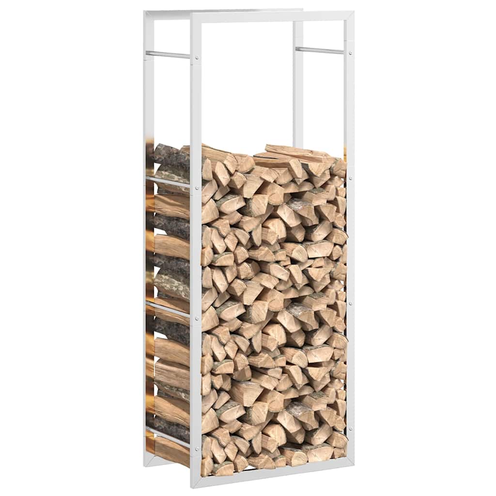 Stalak za drva za ogrjev 50x28x132 cm od nehrđajućeg čelika