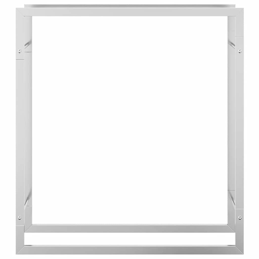 Stalak za drva za ogrjev 80x28x86 cm od nehrđajućeg čelika