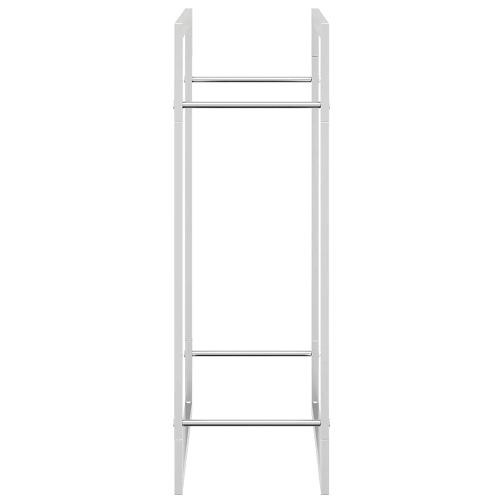 Stalak za drva za ogrjev 80x28x86 cm od nehrđajućeg čelika
