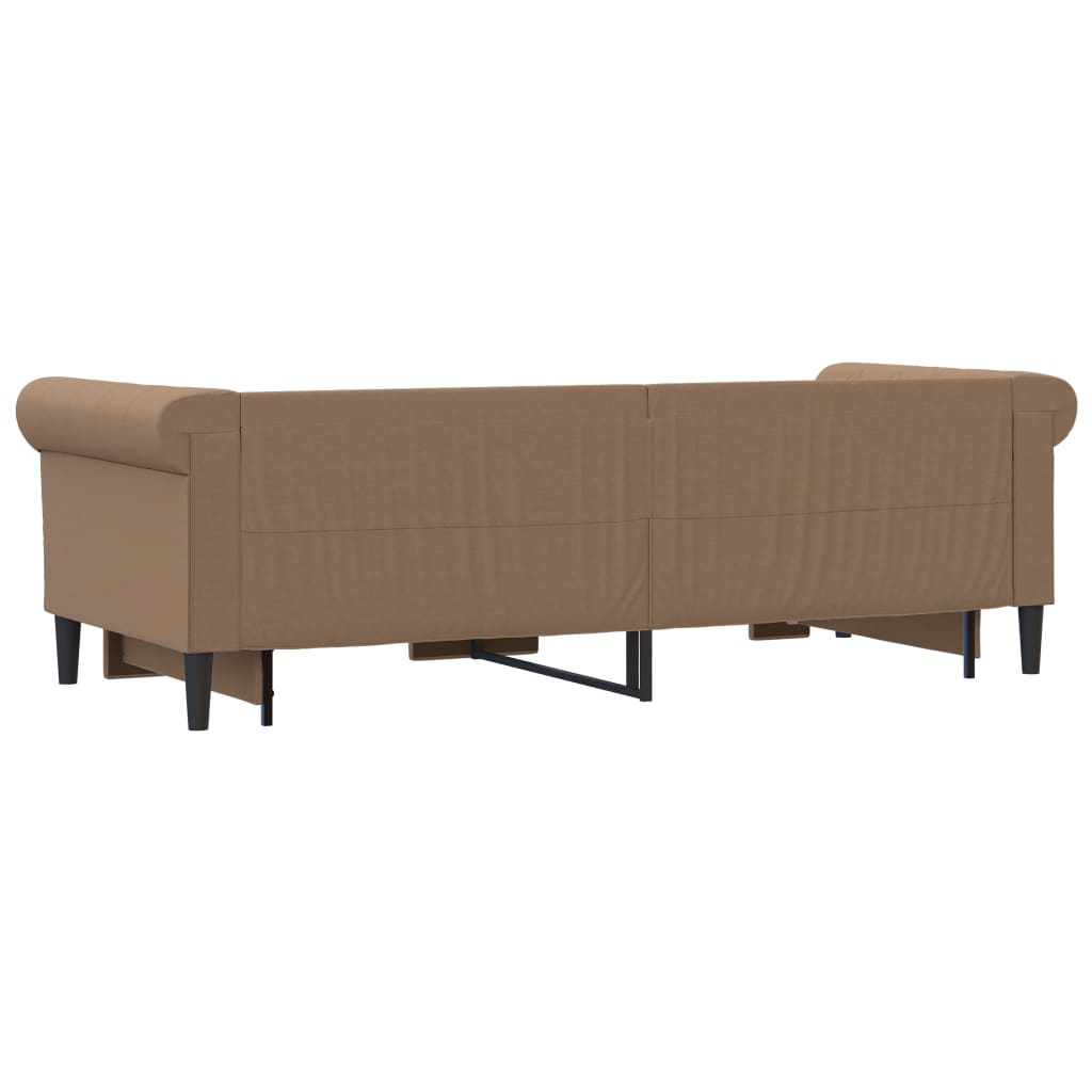 Dnevni krevet na razvlačenje cappuccino 90x200 cm umjetna koža