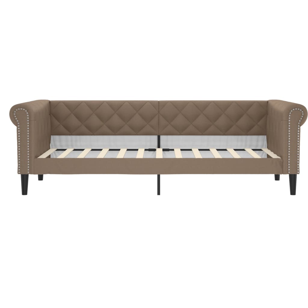 Dnevni krevet na razvlačenje cappuccino 90x200 cm umjetna koža