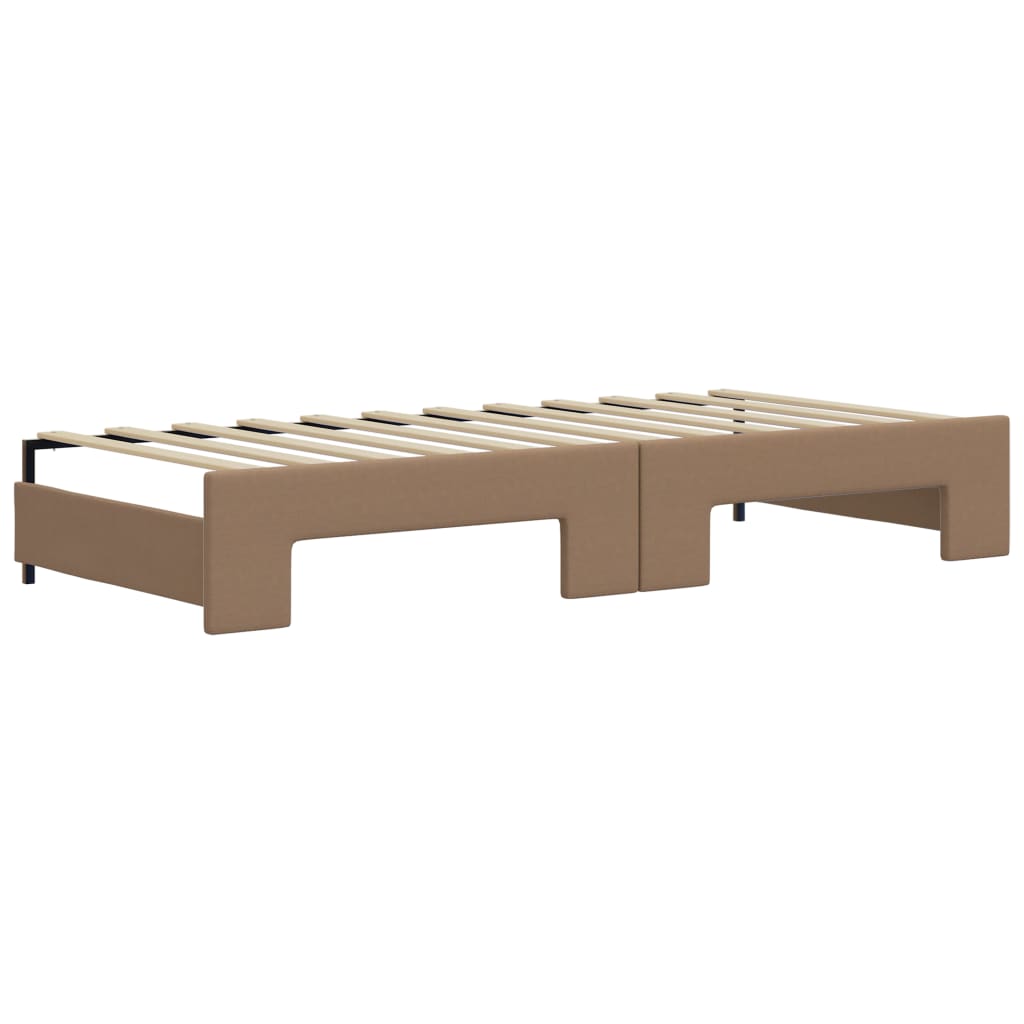 Dnevni krevet na razvlačenje cappuccino 90x200 cm umjetna koža