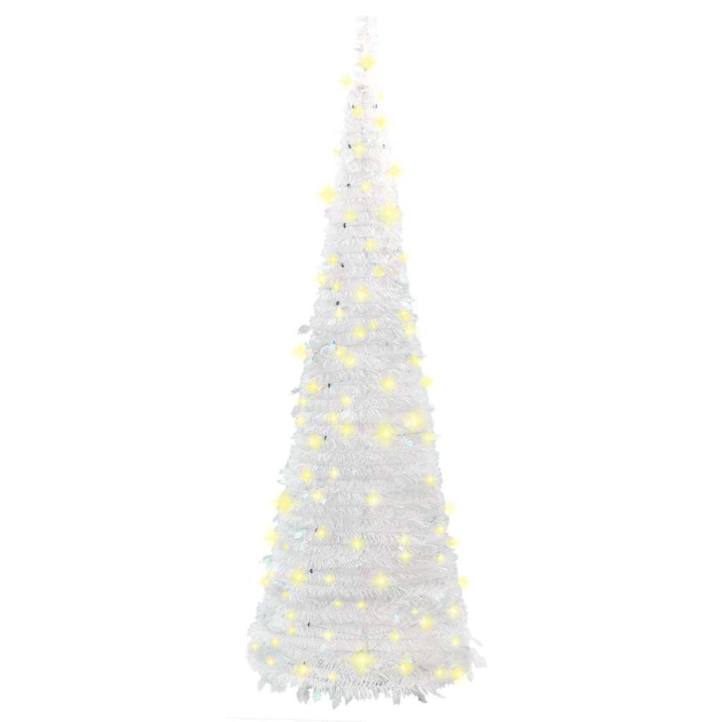 Umjetno božićno drvce 150 LED žarulja bijelo 180 cm