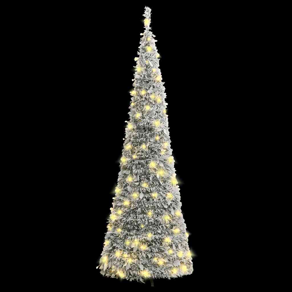 Umjetno božićno drvce sa snijegom 100 LED žarulja 150 cm