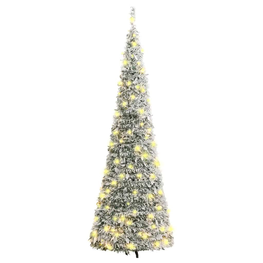 Umjetno božićno drvce sa snijegom 100 LED žarulja 150 cm