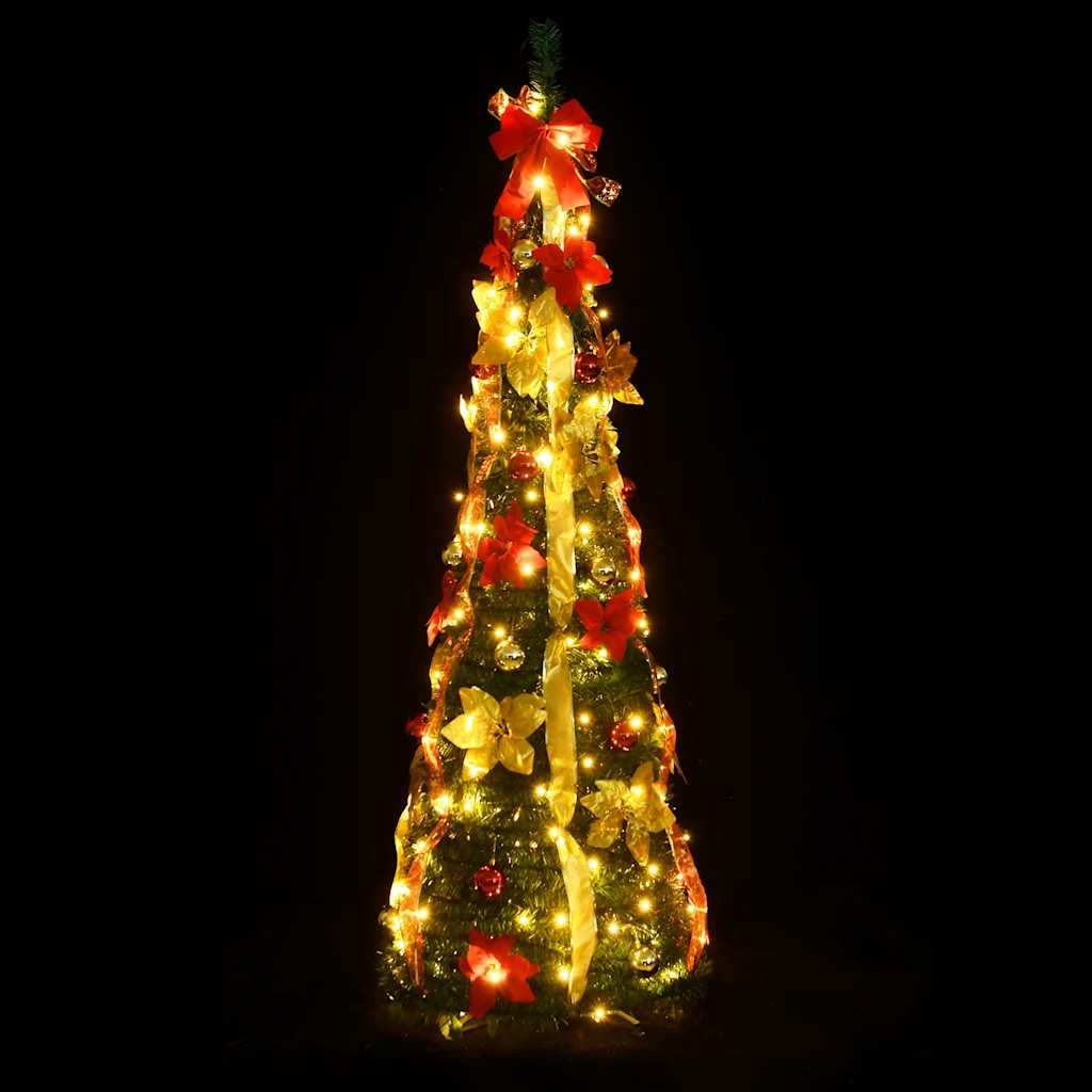 Umjetno božićno drvce 50 LED žarulja zeleno 120 cm