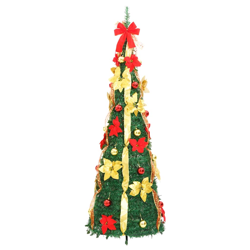 Umjetno božićno drvce 100 LED žarulja zeleno 150 cm