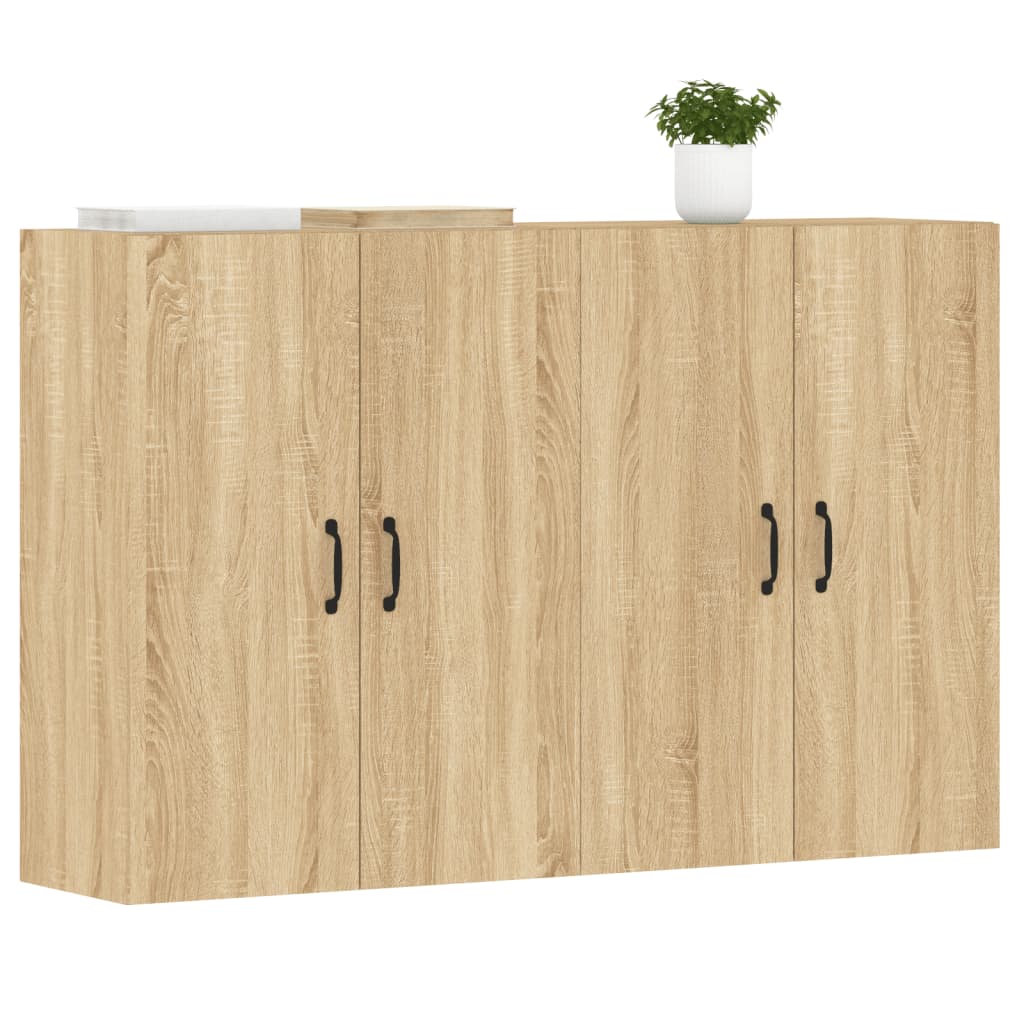Zidni ormarići 2 kom boja hrasta sonome od konstruiranog drva