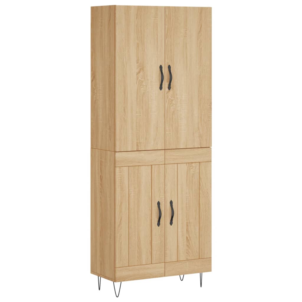 Visoka komoda hrasta sonome 69,5x34x180cm od konstruiranog drva