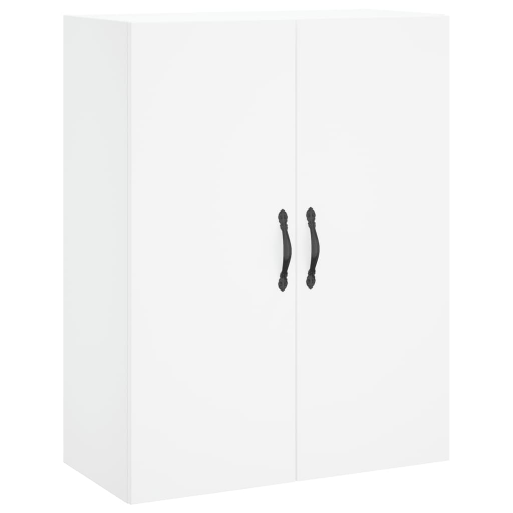 Visoka komoda bijela 69,5x34x180 cm konstruirano drvo