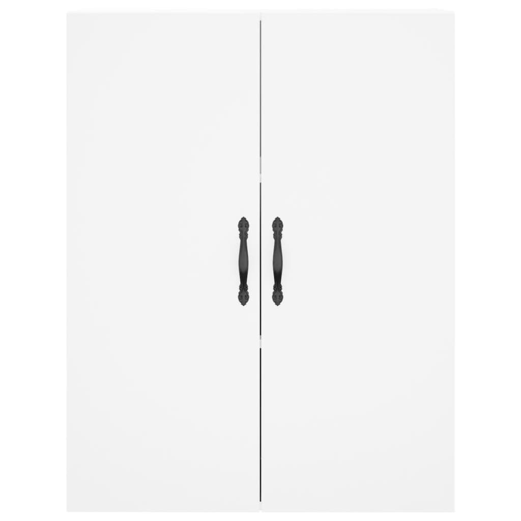 Visoka komoda bijela 69,5x34x180 cm konstruirano drvo