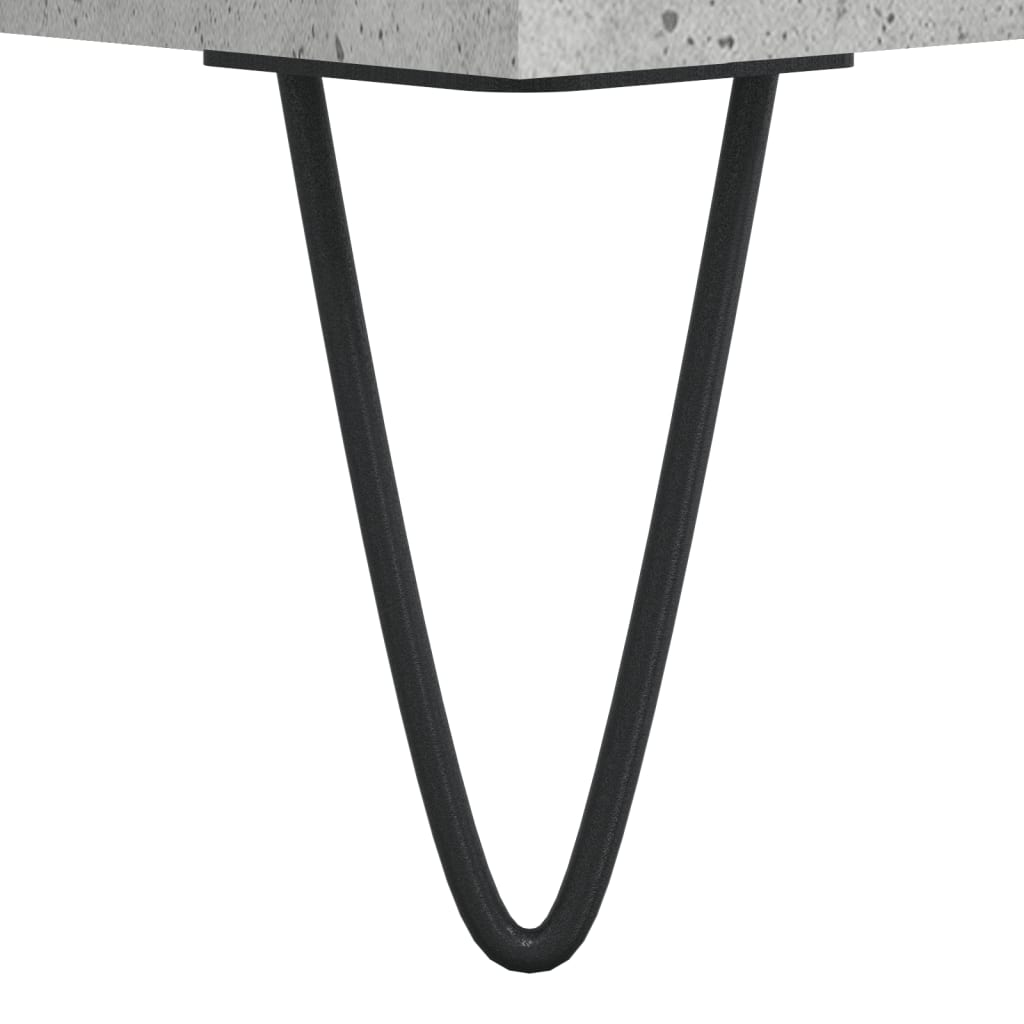 Visoka komoda siva betona 69,5x34x180 cm od konstruiranog drva