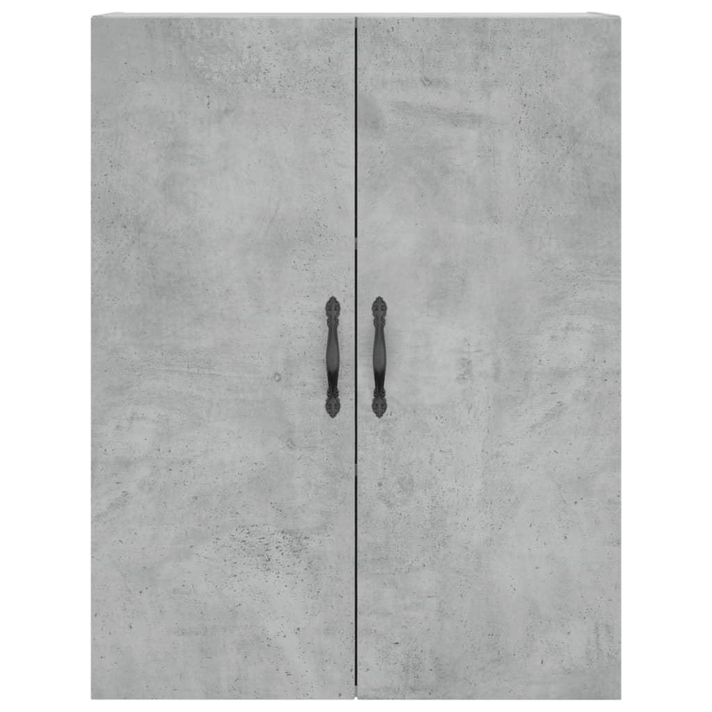 Visoka komoda siva betona 69,5x34x180 cm od konstruiranog drva