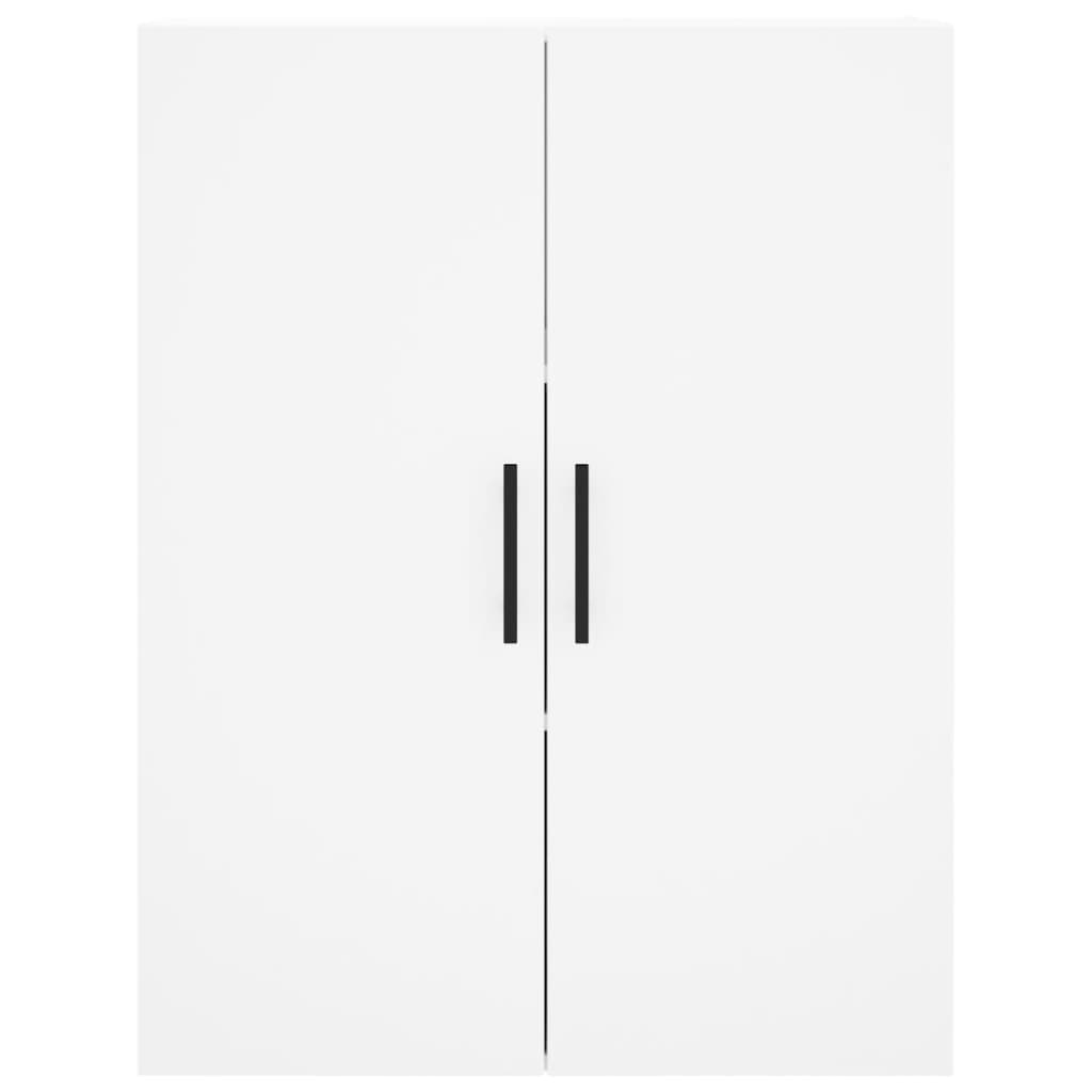 Visoka komoda bijela 69,5x34x180 cm konstruirano drvo