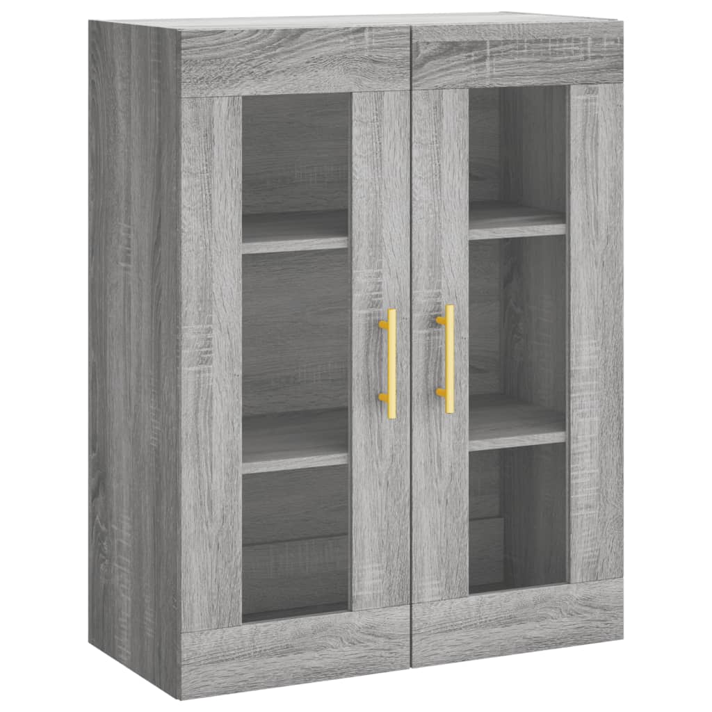 Visoka komoda siva sonome 69,5x34x180 cm od konstruiranog drva