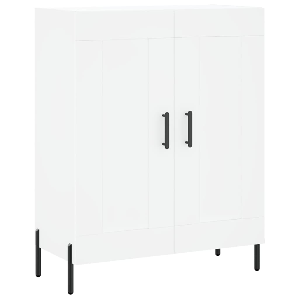 Visoka komoda bijela 69,5x34x180 cm konstruirano drvo