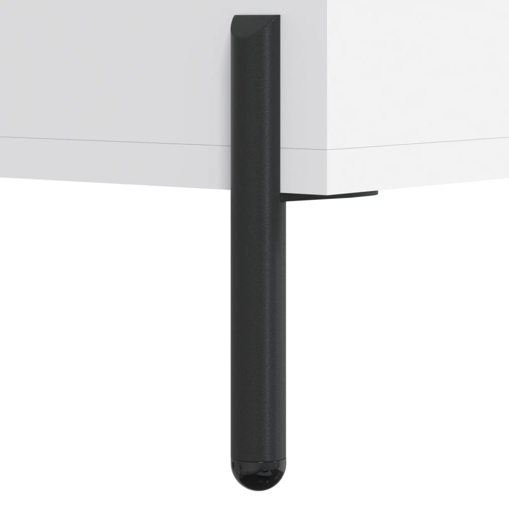 Visoka komoda bijela 69,5x34x180 cm konstruirano drvo