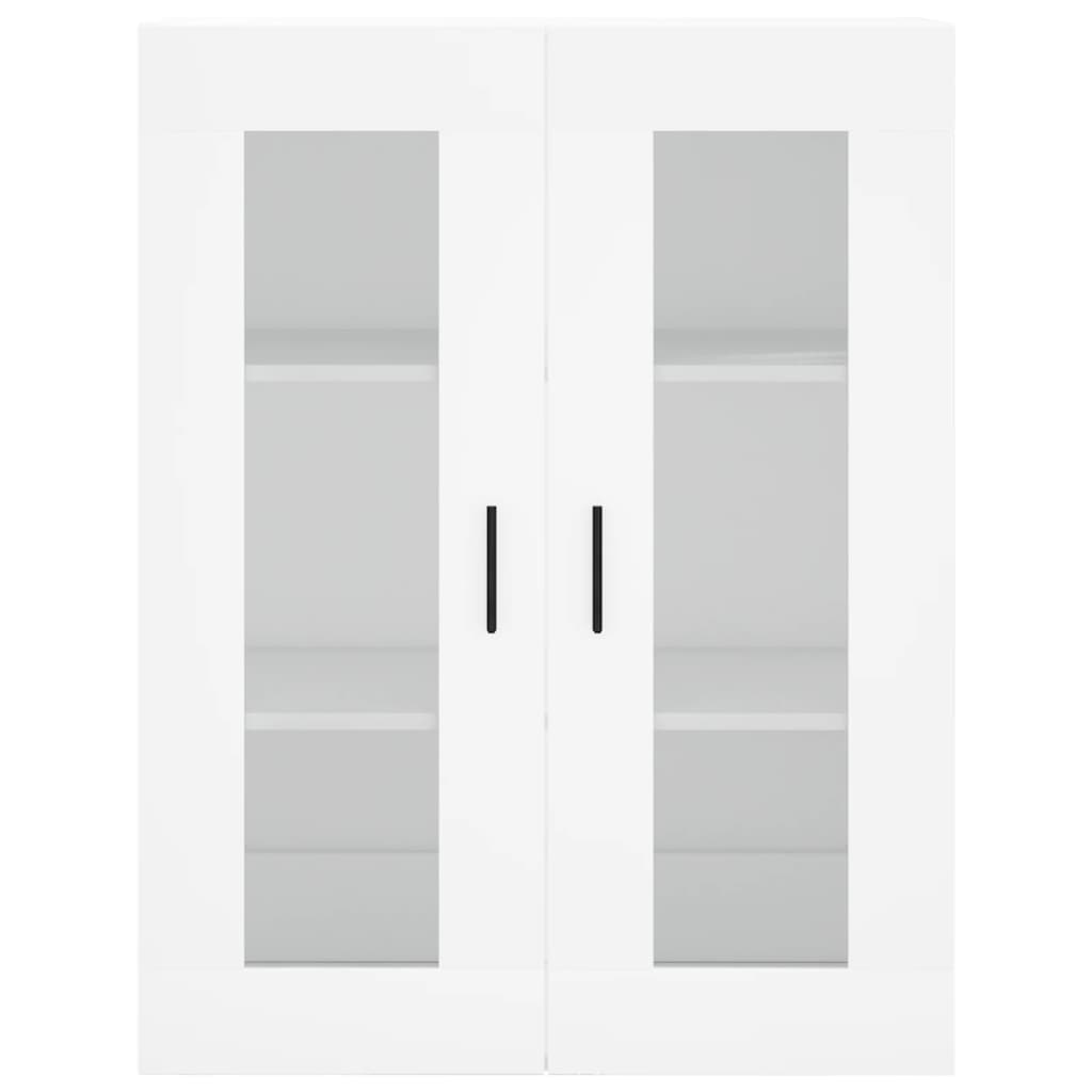 Visoka komoda bijela 69,5x34x180 cm konstruirano drvo