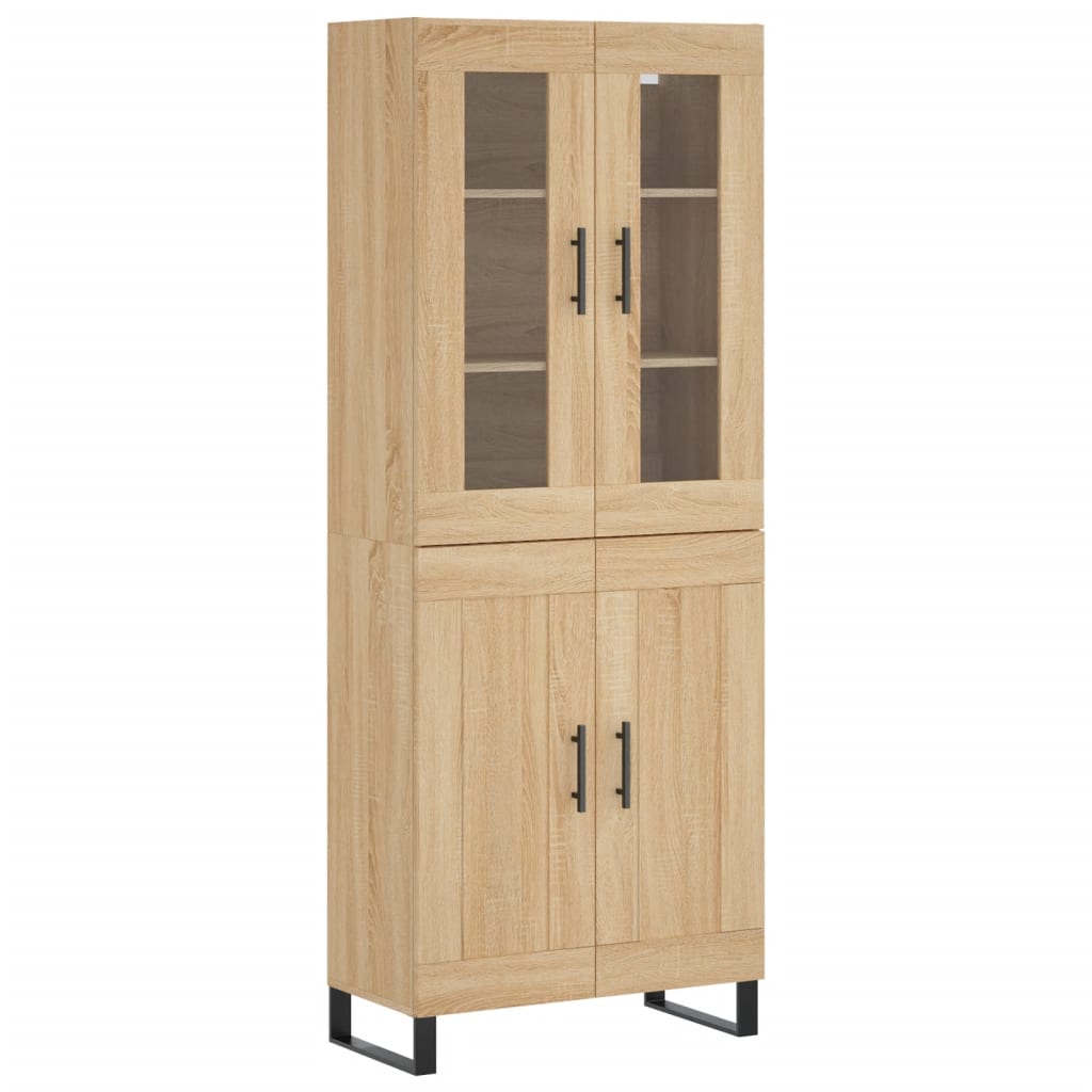 Visoka komoda hrasta sonome 69,5x34x180cm od konstruiranog drva