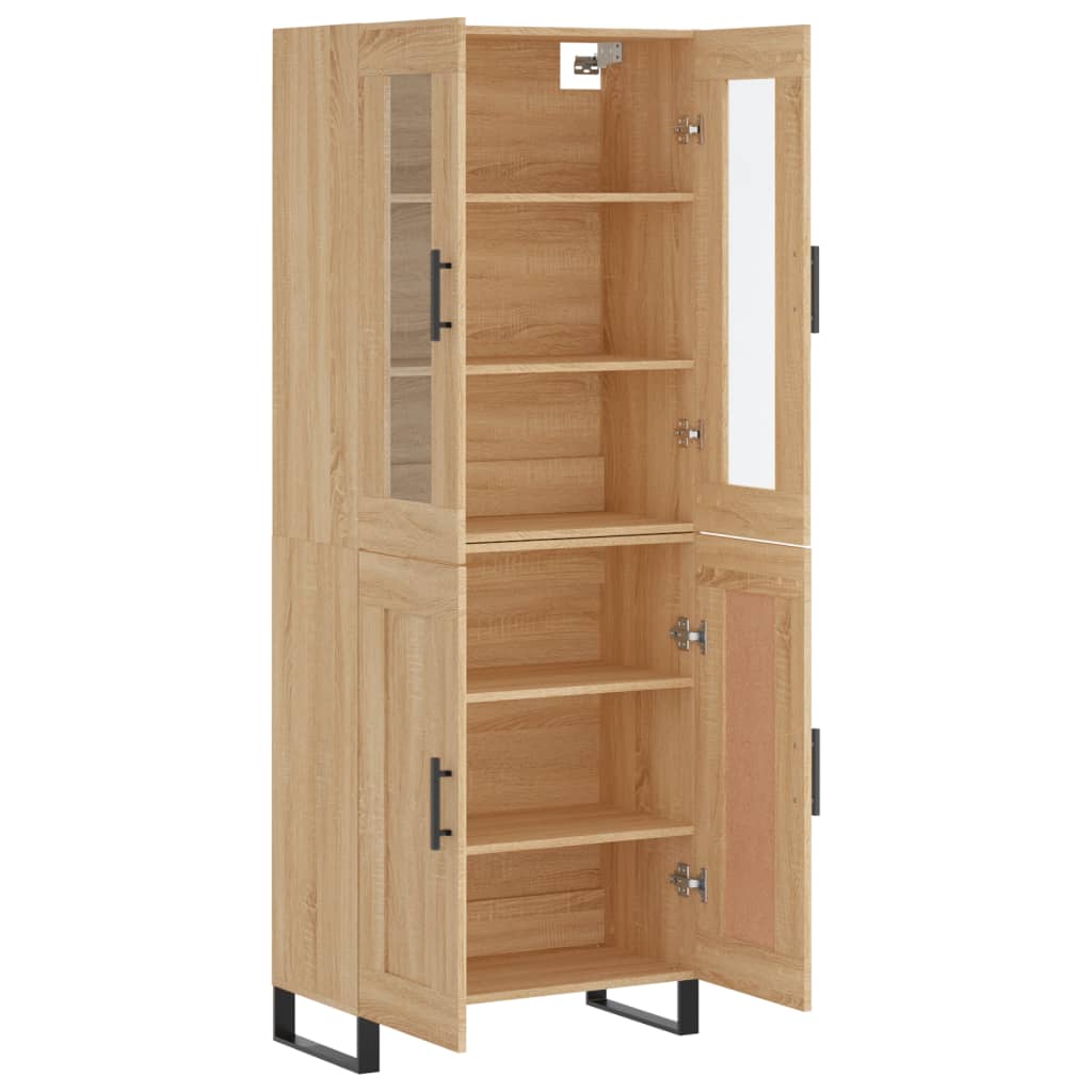 Visoka komoda hrasta sonome 69,5x34x180cm od konstruiranog drva