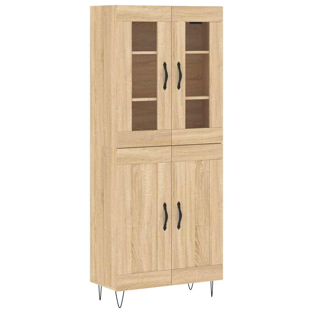 Visoka komoda hrasta sonome 69,5x34x180cm od konstruiranog drva