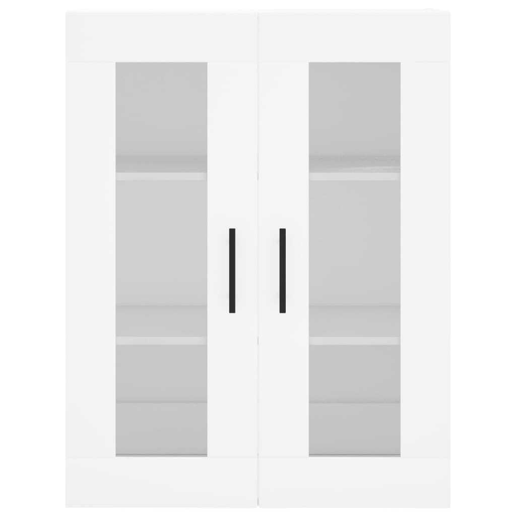 Visoka komoda bijela 69,5x34x180 cm konstruirano drvo